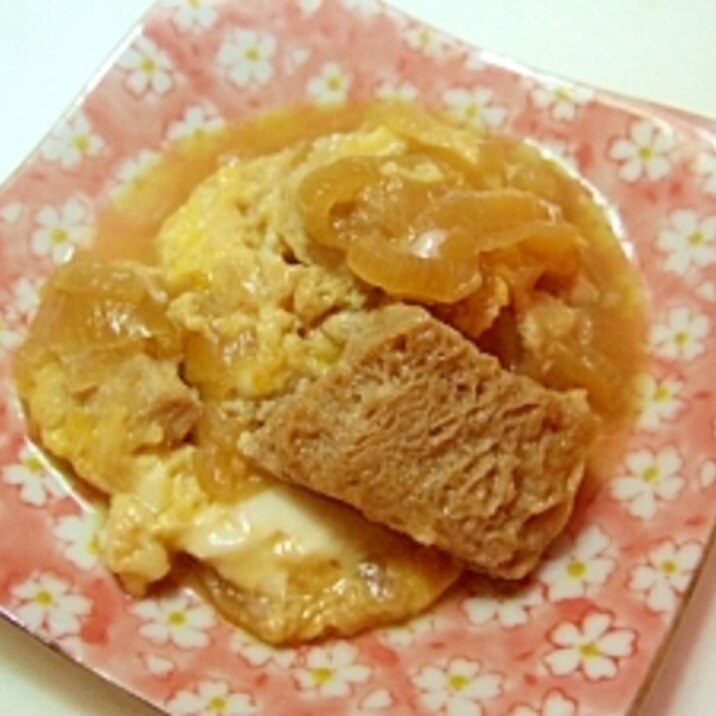 めんつゆで！フリージング豆腐の卵とじ